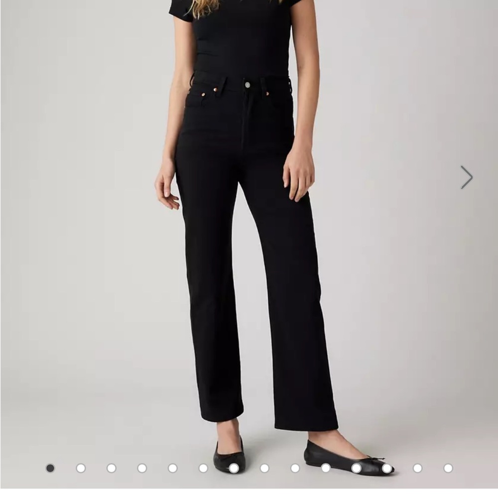 Levi ribcage straight ankle jeans